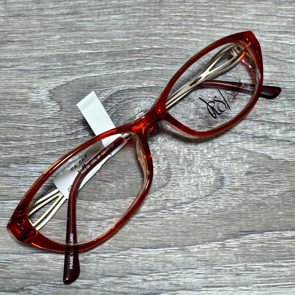 Roberto Steffani RSS 05 C 30 Red Eyeglass Frames‎ 52-14-135 Rectangle Readers